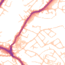 Daytime road noise heatmap for CW12 1QE