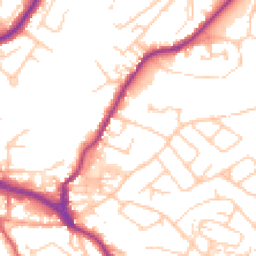 Daytime road noise heatmap for CW12 1SS