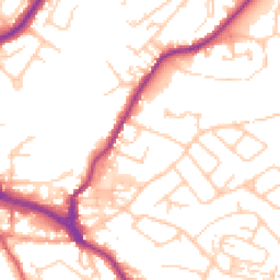 Daytime road noise heatmap for CW12 1SY
