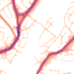 Daytime road noise heatmap for CW12 1UW