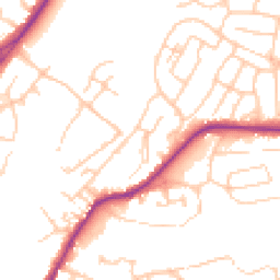 Daytime road noise heatmap for CW12 2AL