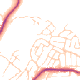 Daytime road noise heatmap for CW12 2AX