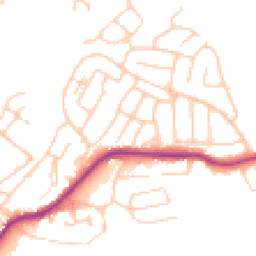 Daytime road noise heatmap for CW12 2BQ