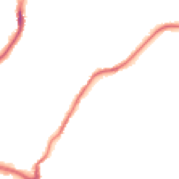Night-time road noise heatmap for CW12 2DN