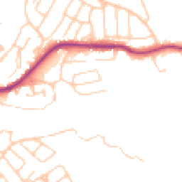 Daytime road noise heatmap for CW12 2ER