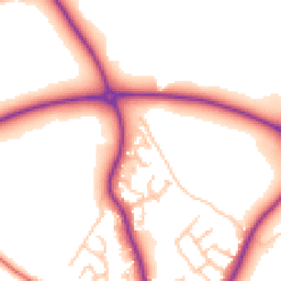 Daytime road noise heatmap for CW12 2GL