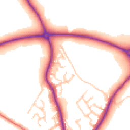Daytime road noise heatmap for CW12 2GN