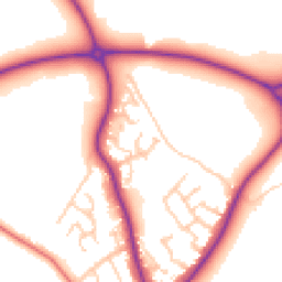 Daytime road noise heatmap for CW12 2GR