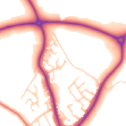 Daytime road noise heatmap for CW12 2GS