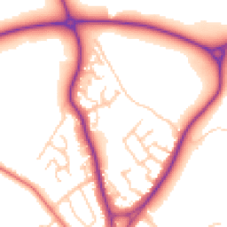 Daytime road noise heatmap for CW12 2GT