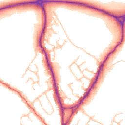 Daytime road noise heatmap for CW12 2JB