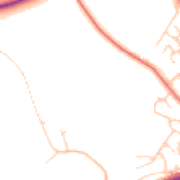 Daytime road noise heatmap for CW12 2JJ