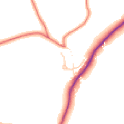 Daytime road noise heatmap for CW12 2NQ