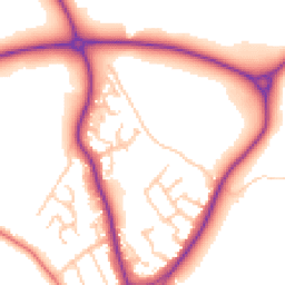 Daytime road noise heatmap for CW12 2PQ