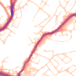 Daytime road noise heatmap for CW12 2QX