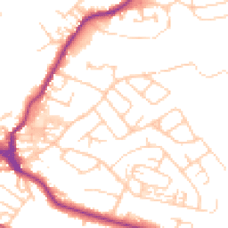 Daytime road noise heatmap for CW12 3HN