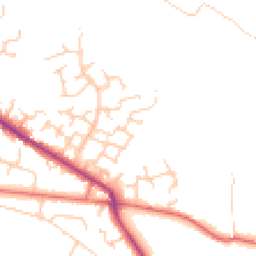 Daytime road noise heatmap for CW12 3TB