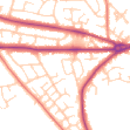 Daytime road noise heatmap for CW12 4LQ