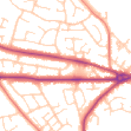 Daytime road noise heatmap for CW12 4NJ