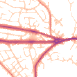 Daytime road noise heatmap for CW12 4PN