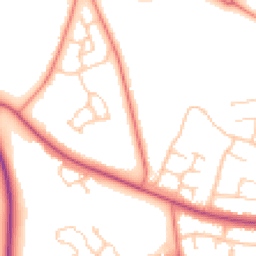 Daytime road noise heatmap for CW12 4QG