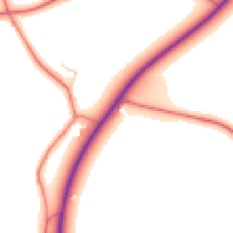 Daytime road noise heatmap for CW12 4SB