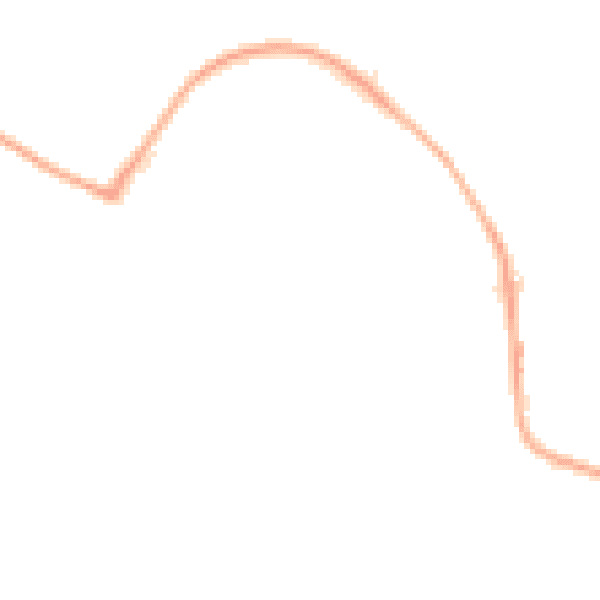 Night-time road noise heatmap for CW5 5EX
