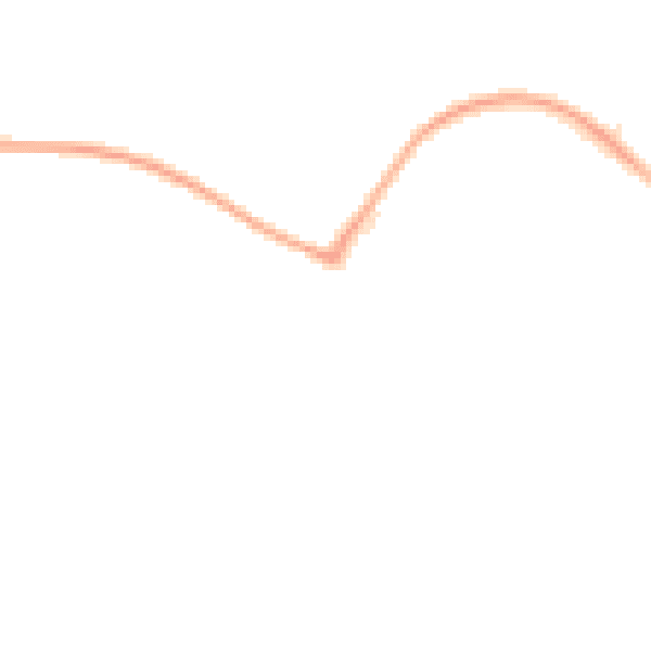 Night-time road noise heatmap for CW5 5GG