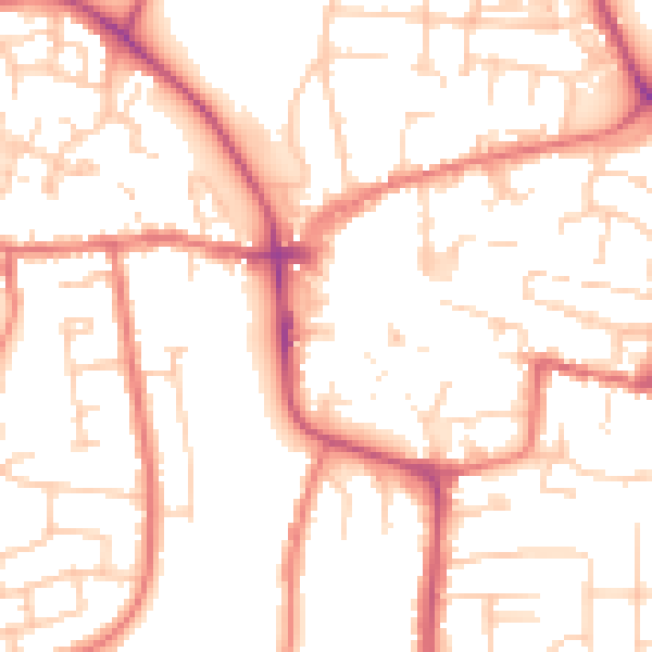 Daytime road noise heatmap for CW5 5ST