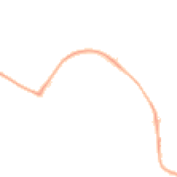 Night-time road noise heatmap for CW5 5UG