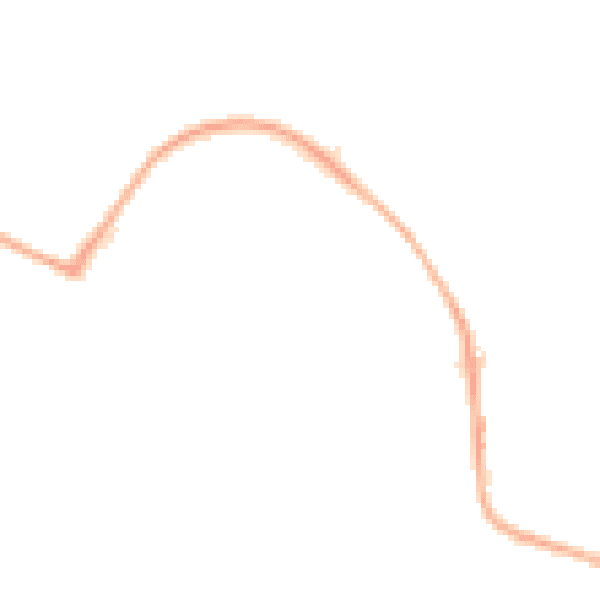 Night-time road noise heatmap for CW5 5UT