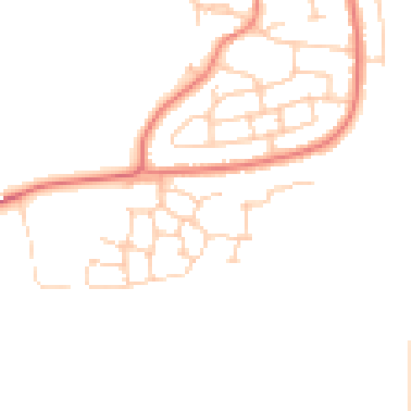 Daytime road noise heatmap for CW5 5XN