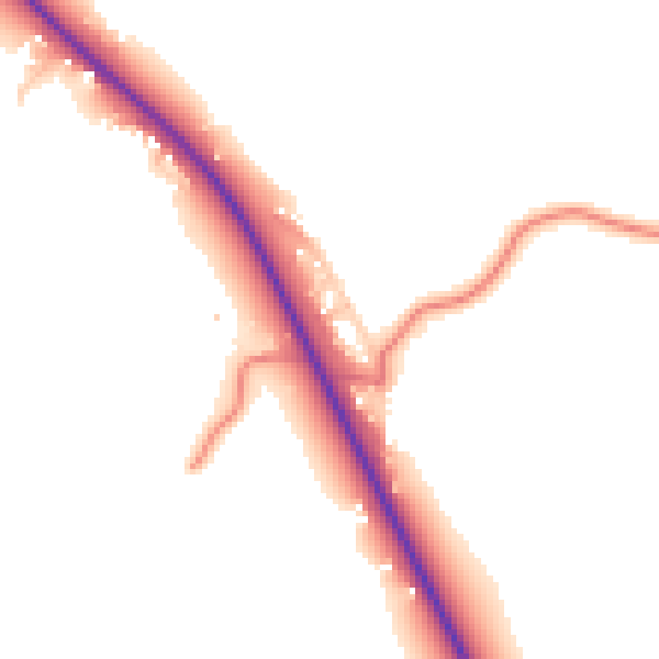 Daytime road noise heatmap for CW5 6BH