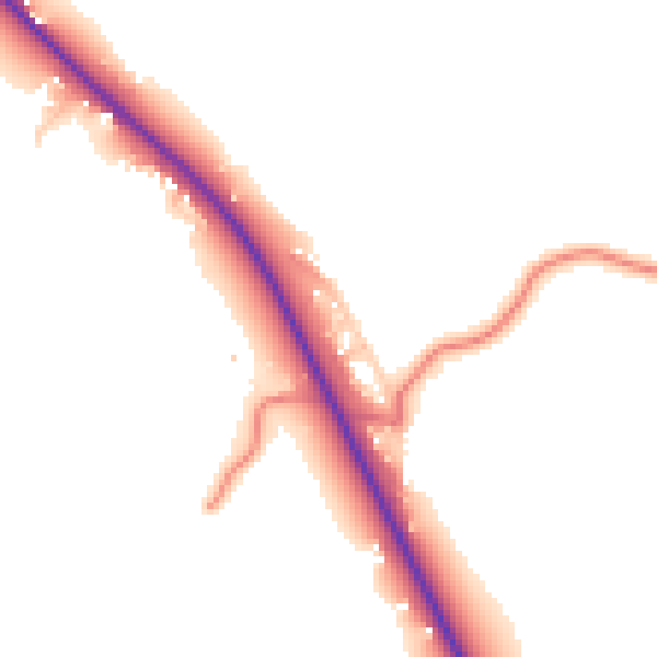 Daytime road noise heatmap for CW5 6BL
