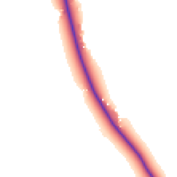 Daytime road noise heatmap for CW5 6BU