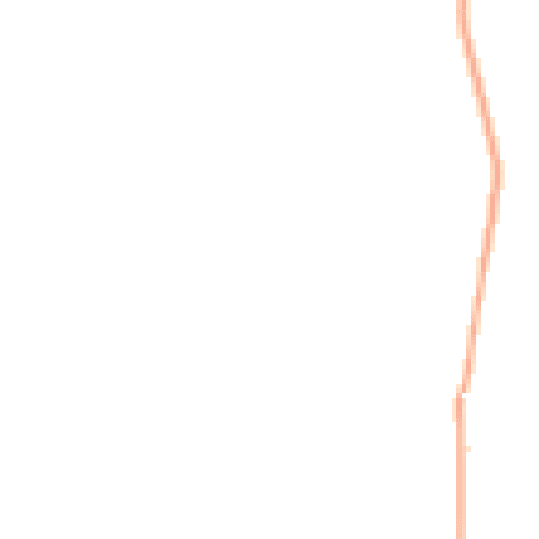 Night-time road noise heatmap for CW5 6DT