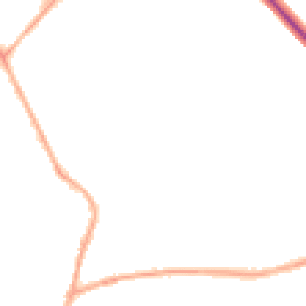 Night-time road noise heatmap for CW5 6LB