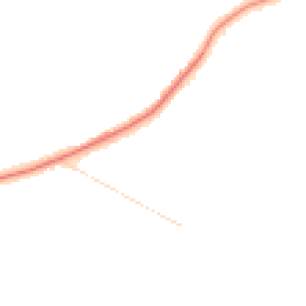 Night-time road noise heatmap for CW5 6RJ