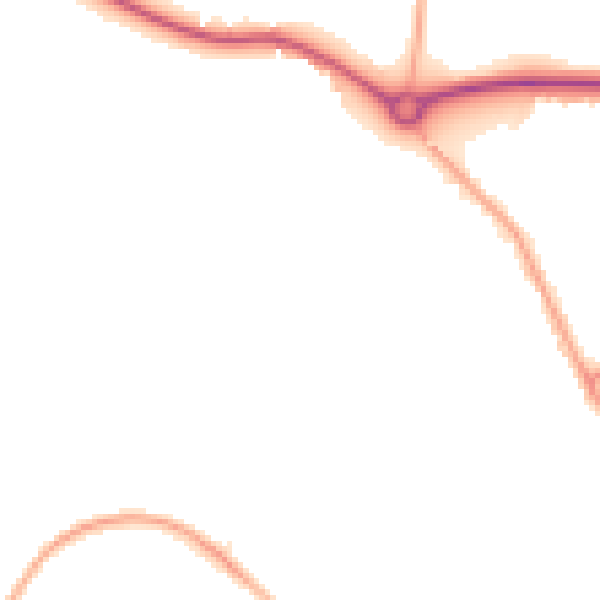 Night-time road noise heatmap for CW5 6XR
