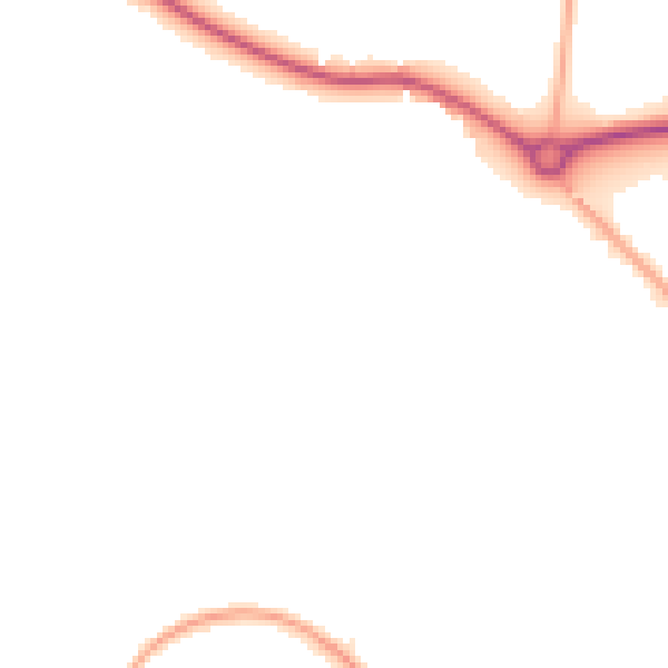 Night-time road noise heatmap for CW5 6YE