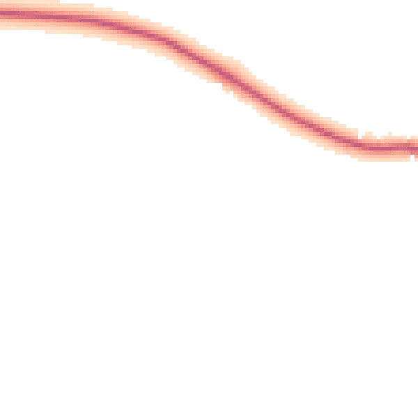 Night-time road noise heatmap for CW5 6YU