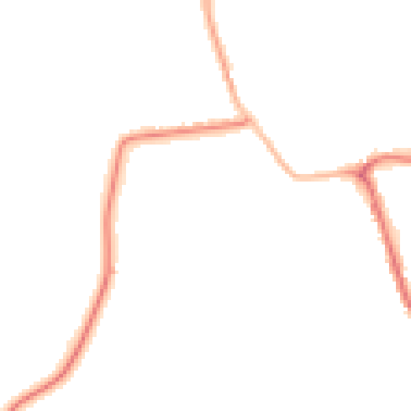 Night-time road noise heatmap for CW5 7AS