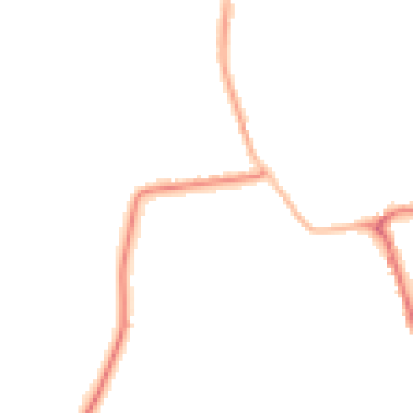Night-time road noise heatmap for CW5 7BF