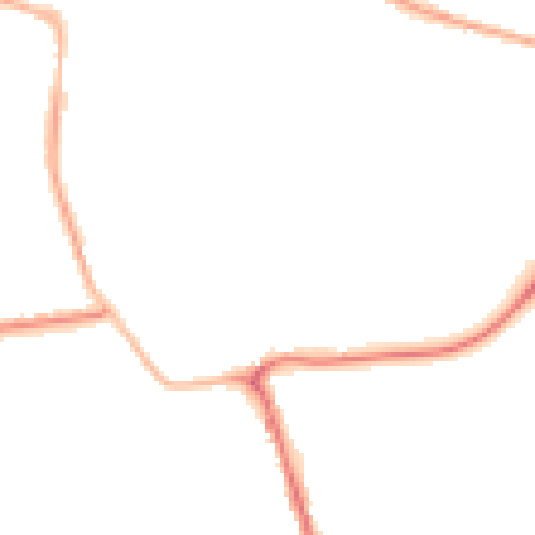 Night-time road noise heatmap for CW5 7DH