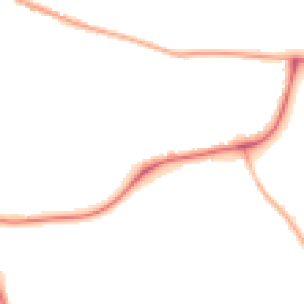 Night-time road noise heatmap for CW5 7FY