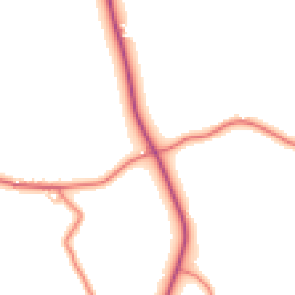 Daytime road noise heatmap for CW5 7PX