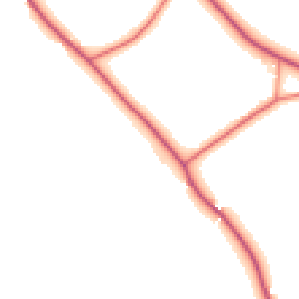 Daytime road noise heatmap for CW5 7QP