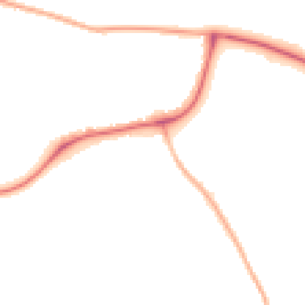 Night-time road noise heatmap for CW5 7RJ