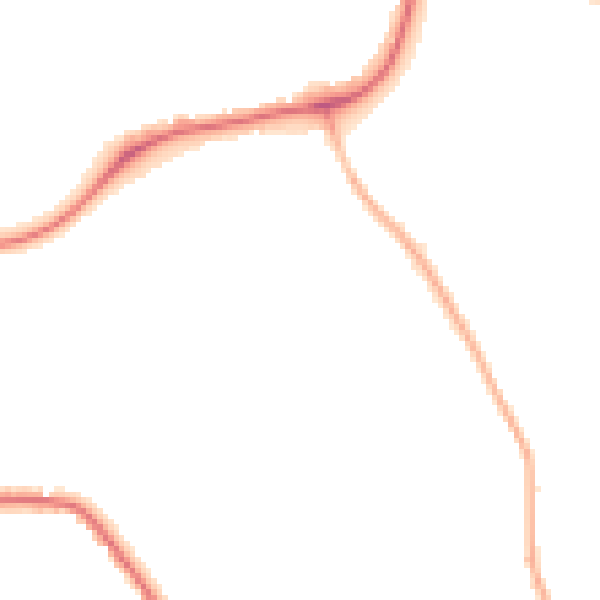Night-time road noise heatmap for CW5 7SJ