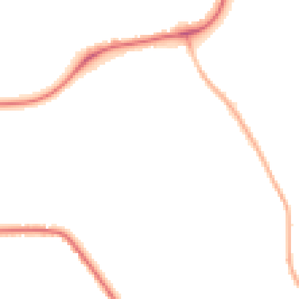 Night-time road noise heatmap for CW5 7TF